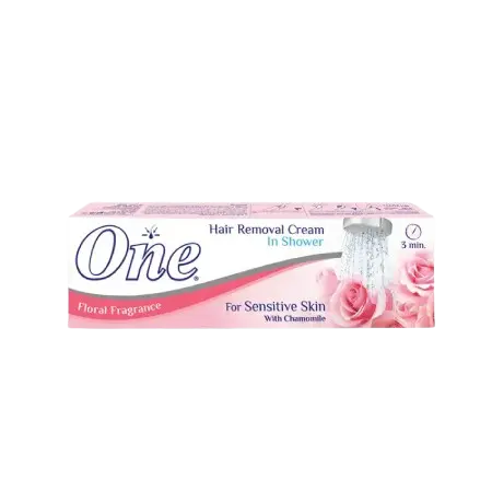 Eva One In-Shower Hair Removal Cream with Chamomile for Sensitive Skin - Rose Scent 90g 
