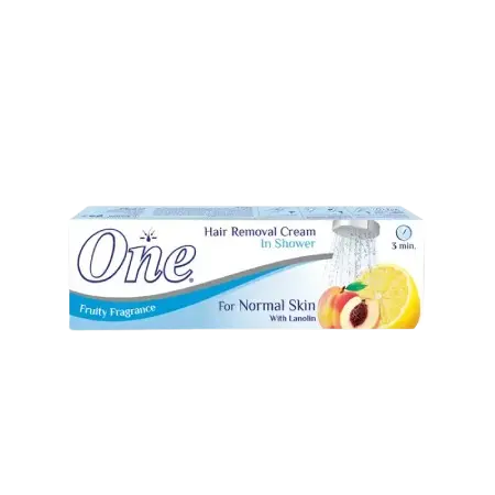 Eva One In-Shower Hair Removal Cream with Lanolin for Normal Skin - Fruity Scent 140g 