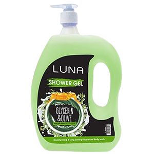 Luna shower gel with glycerin and olive 2 liters