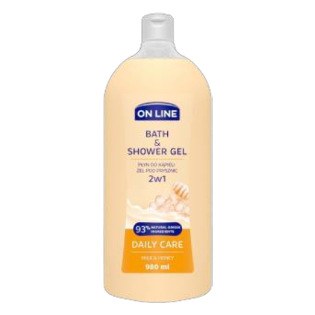 On line creamy shower gel and shower gel 2 in 1 - 980 ml