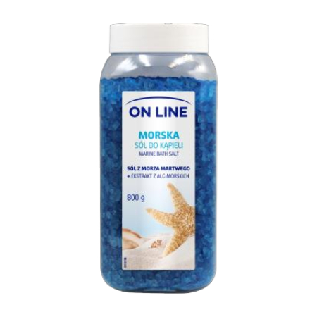 On line Bath Salt for the Body with Seaweed Extract and Dead Sea Salt 800 ml