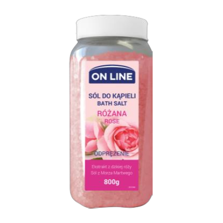 On line Bath Salt for the Body with Wild Rose Extract and Dead Sea Salt 800 ml