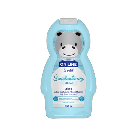 On line Body Wash for Hair and Body and Body and Face 3 in 1 Cream - for Children 350 ml
