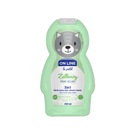 On line Body Wash for Hair, Body and Face 3 in 1 Fruit Jelly - for Kids 350 ml