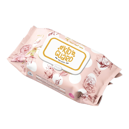 Kid Guard Wet Wipes Rose 72pcs