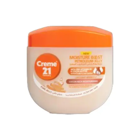 Cream 21 Petrolium Jelly Moisturizing Enriched with Pro-Vitamin B5 & Cocoa Butter 300ml 
