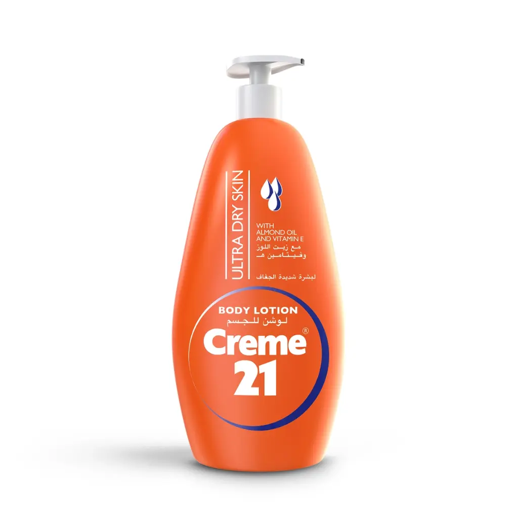 Cream 21 Body Lotion for Very Dry Skin with Almond Oil and Vitamin E 600ml