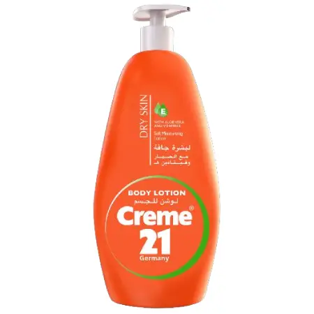 Cream 21 Body Lotion for Dry Skin with Aloe Vera & Vitamin E 600ml 