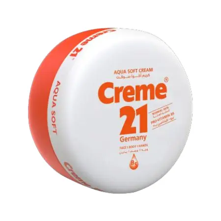 Cream 21 Aqua Soft Moisturizing and Emollient Cream for Normal Skin with Pro-Vitamin B 250ml 