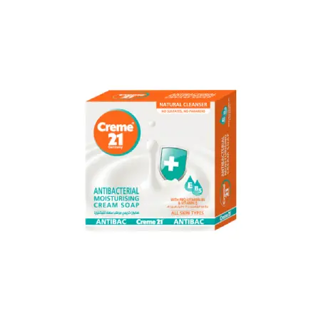 Cream 21 Moisturizing Antibacterial Cream Soap with Pro-Vitamin B5 and Vitamin E 